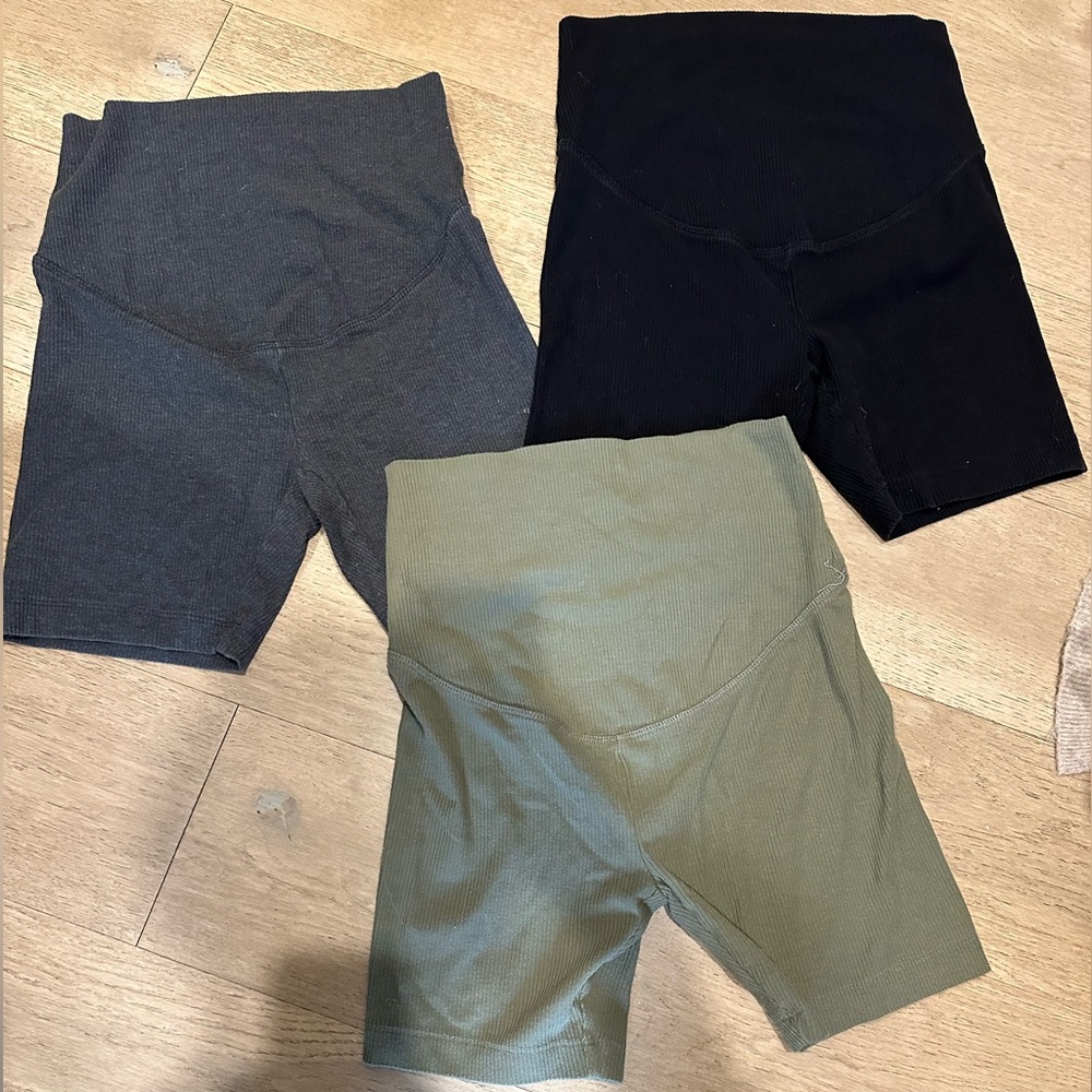 Old Navy Women's Bike Shorts - Black, Gray, Olive